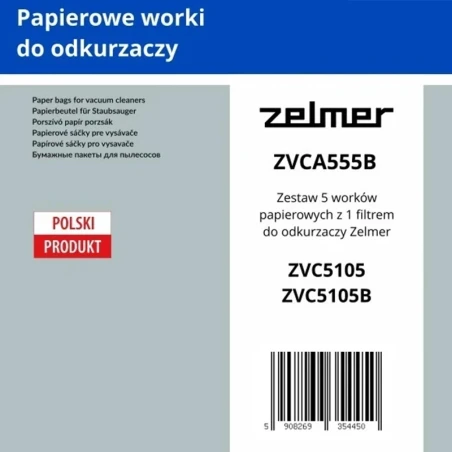 5 papírových sáčků + filtr ZVCA555B