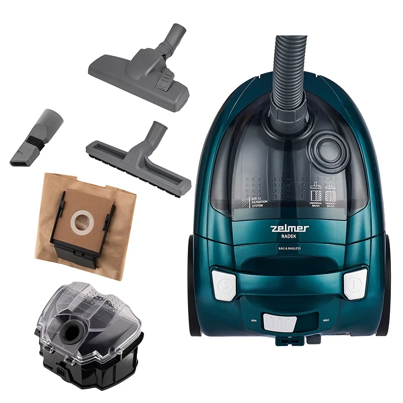 2-in-1 bagged and bagless vacuum cleaner ZVC031P Radek 2-in-1 bagged and bagless vacuum cleaner ZVC031P Radek
