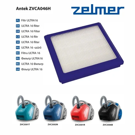 Filtru Ultra 16 ZVCA046H pentru aspiratoarele Antek