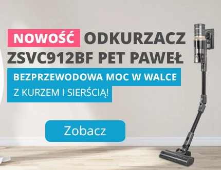 Odkurzacz pionowy bezprzewodowy ZSVC912BF PET Paweł
